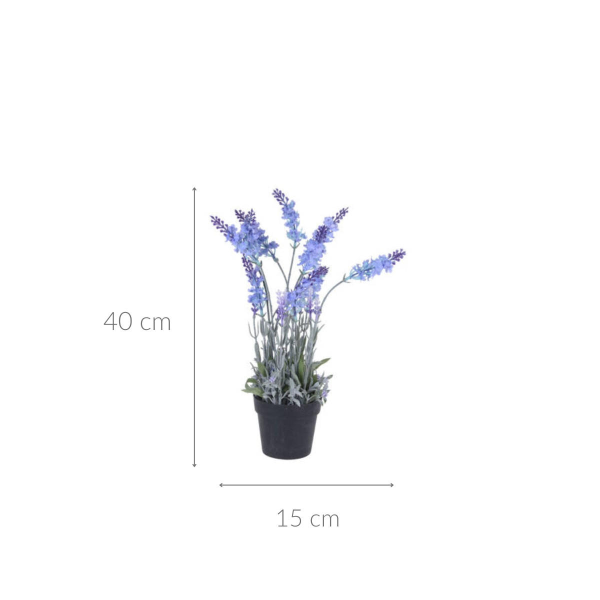 LAVENDEL im Topf 15/15/40 cm - Multicolor, Kunststoff (40cm) - Home Styling Collection