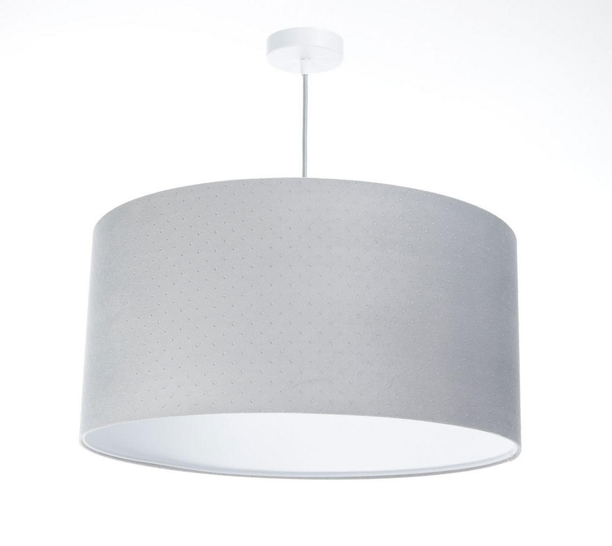 HÄNGELEUCHTE Grau 50/25 cm - Weiß/Grau, Kunststoff (50/0.8/25cm) - ONZENO