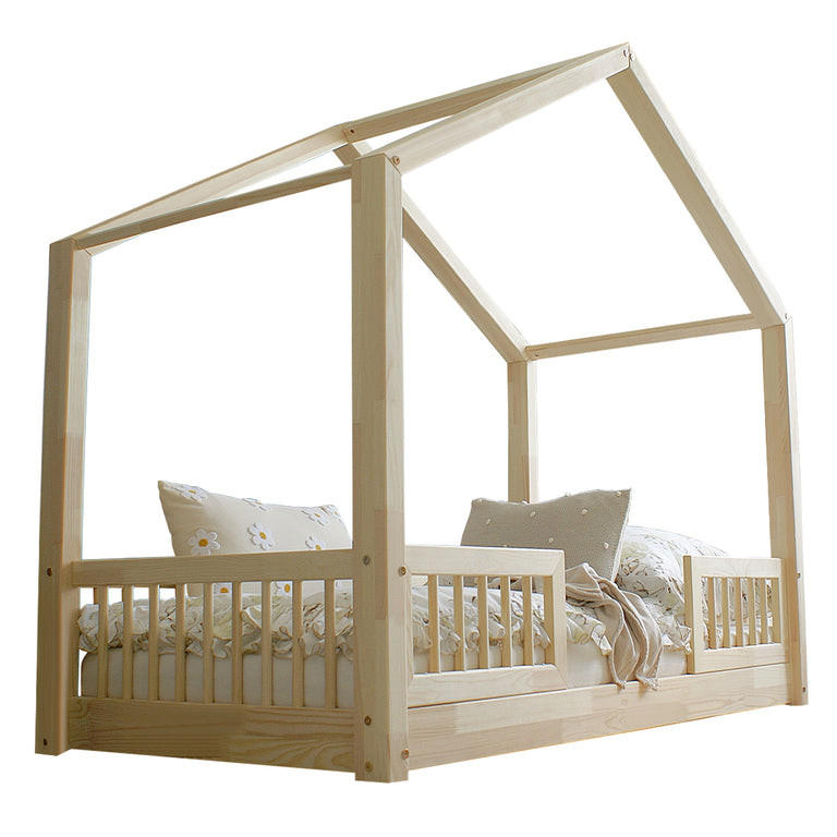 HAUSBETT 90/190 Iris Naturholz - Braun, Holzwerkstoff (90/190cm) - Petits-meubles