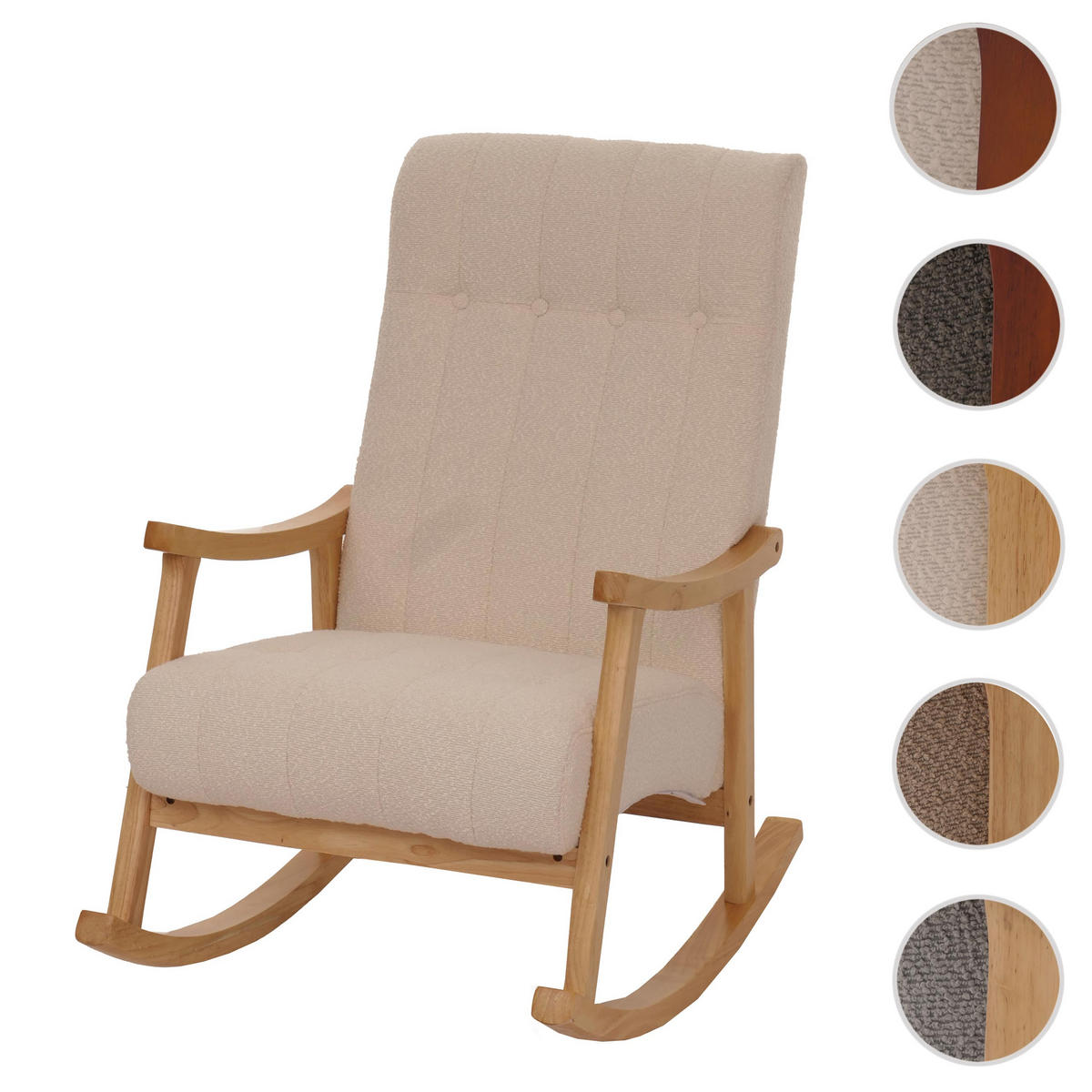 SCHAUKELSTUHL Beige - Beige, Textil (64/97/85cm) - MCW