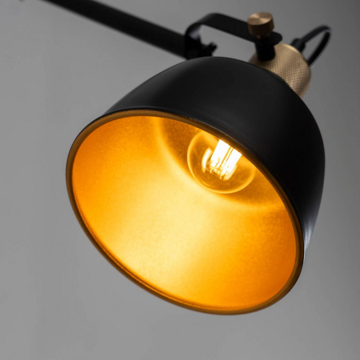 WANDLEUCHTE Addis, Schwarz, 65cm - Schwarz, Metall (16/53/65cm) - KOSILUM