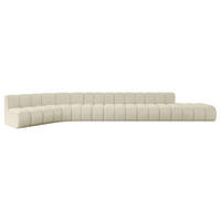 ECKSOFA modulares Sofa Brilo-L3 - 562x174x70 cm Beige - Beige, Holzwerkstoff/Textil (562/174cm) - ALTDECOR