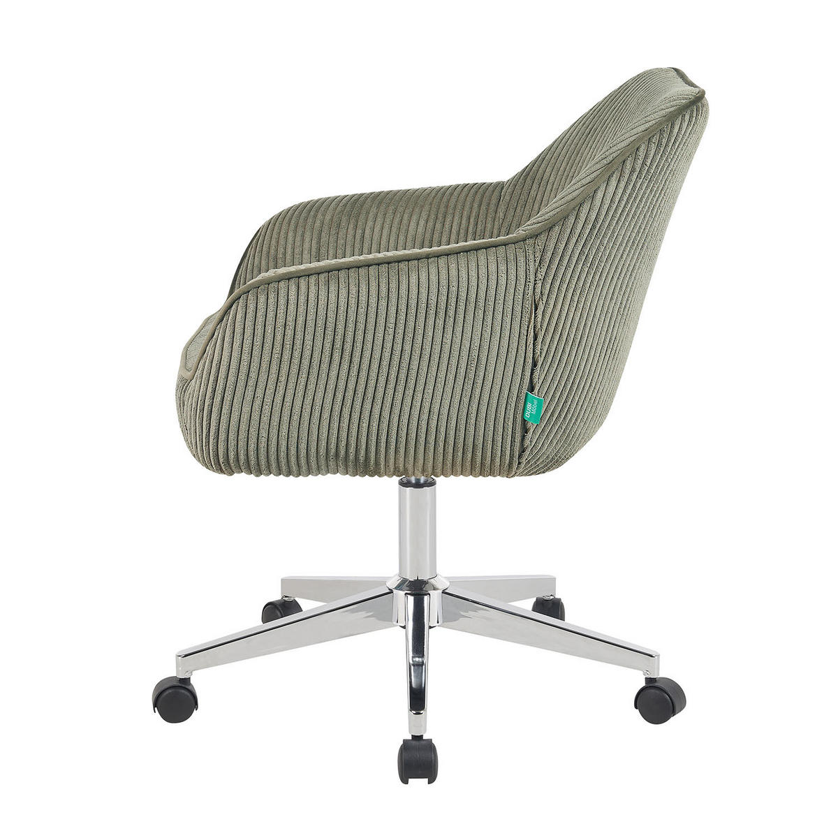 BÜROSTUHL Mika-Noel - Chromfarben/Grün, Textil/Metall (60/79/61cm) - DUBI Möbel