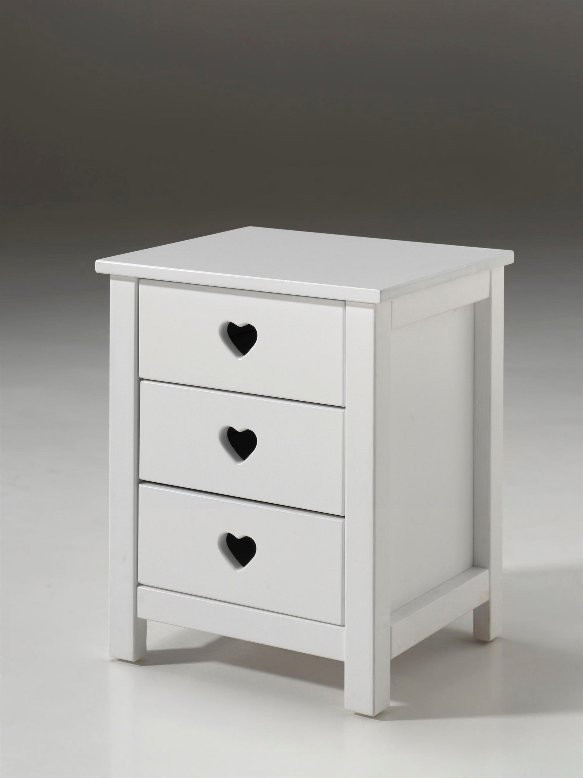 NACHTSCHRANK Kamila 45x40x55 aus MDF in Weiß - Weiß, Holzwerkstoff (45/55/40cm) - 58aufmkessel