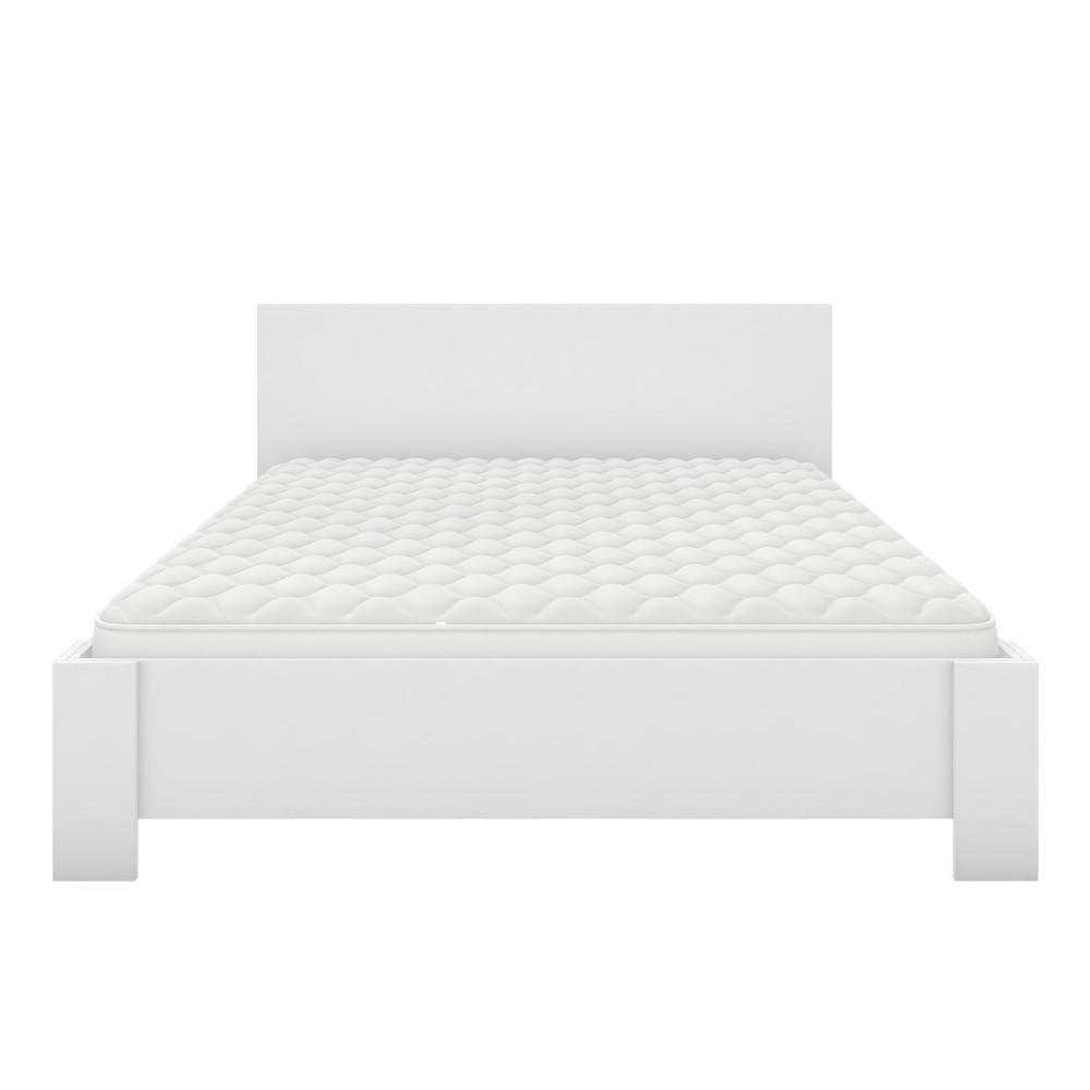 DOPPELBETT 169/90/207 cm Mediolan ohne Matratze 160x200 cm Weiß,Weiß - Weiß, Holzwerkstoff - imoebel24