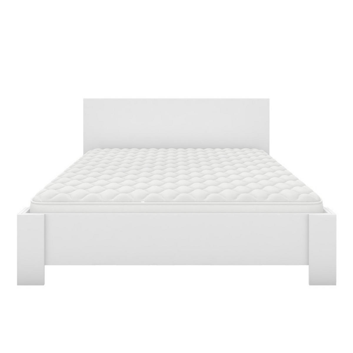 DOPPELBETT 169/90/207 cm Mediolan ohne Matratze 160x200 cm Weiß,Weiß - Weiß, Holzwerkstoff - imoebel24