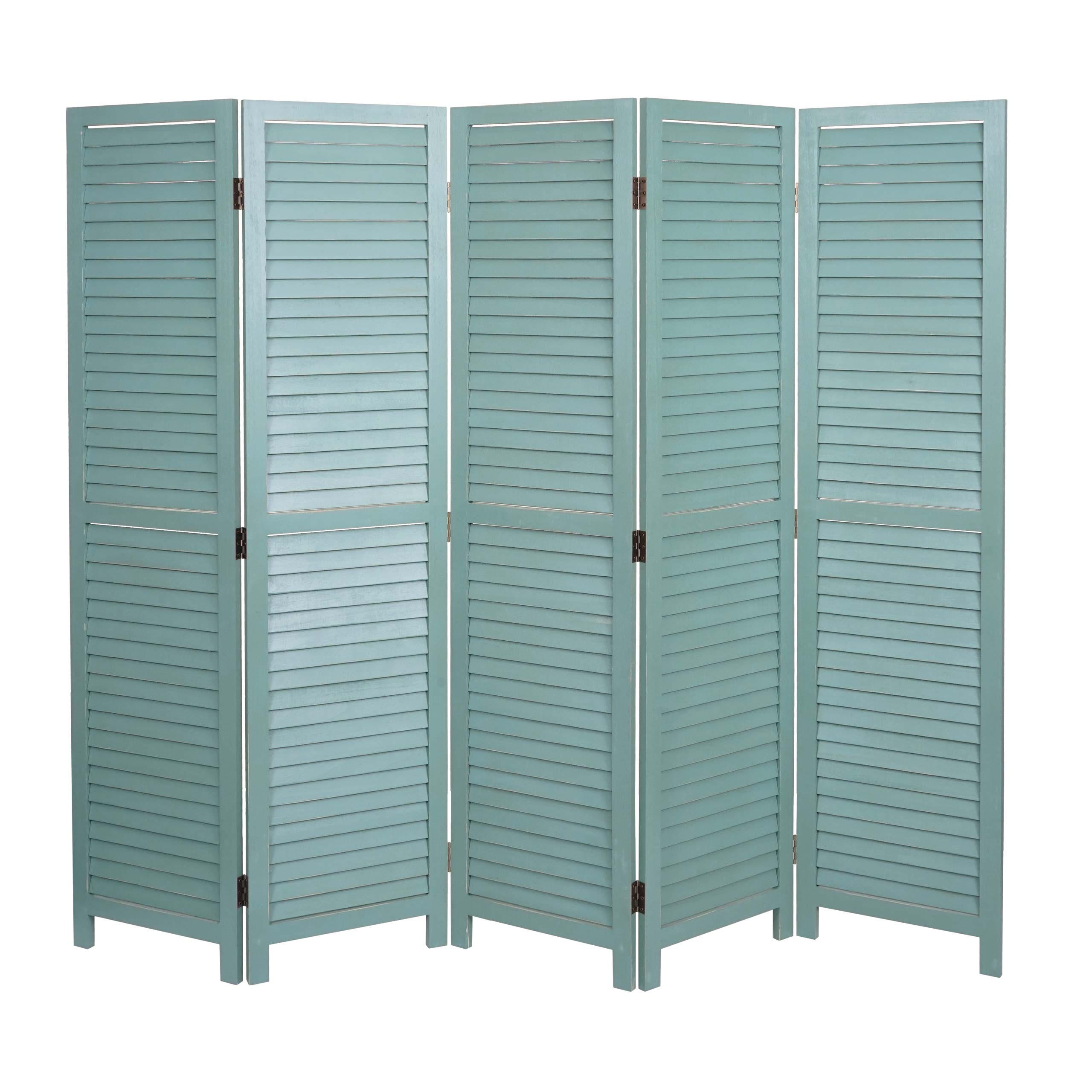 PARAVENT Grün - Grün, Holz (205/170/2cm) - MCW
