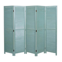 PARAVENT Grün - Grün, Holz (205/170/2cm) - MCW