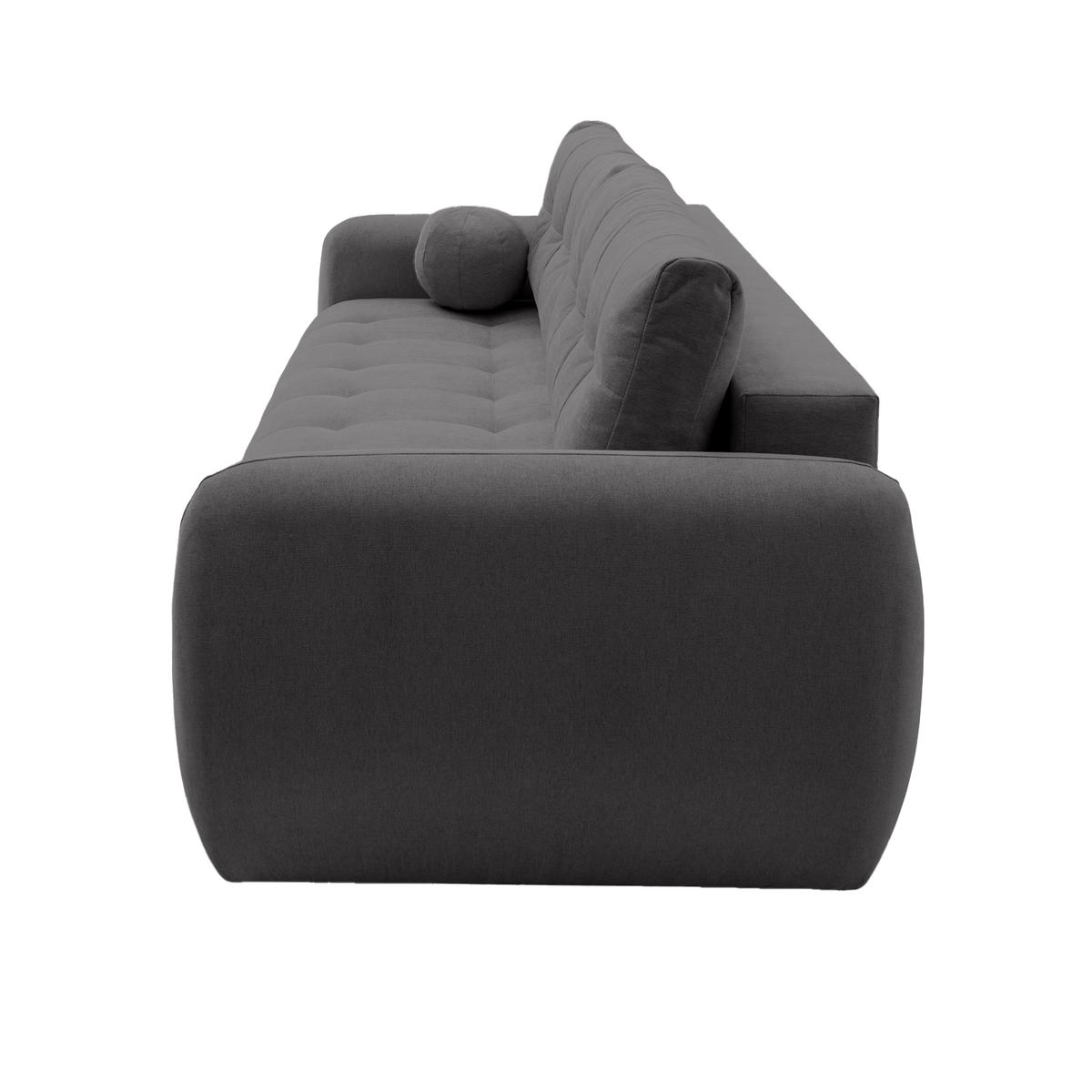 SOFA ARNIS mit Schlaffunktion, Anthrazit - Anthrazit, Textil (252/70/105cm) - Fedve