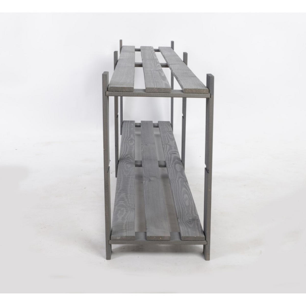 HOLZREGAL PINEPEAK 50x170x28cm 2 Fachboden 1,2cm dickes Kiefernholz Grau - Grau, Holz (170/50/28cm) - PROREGAL
