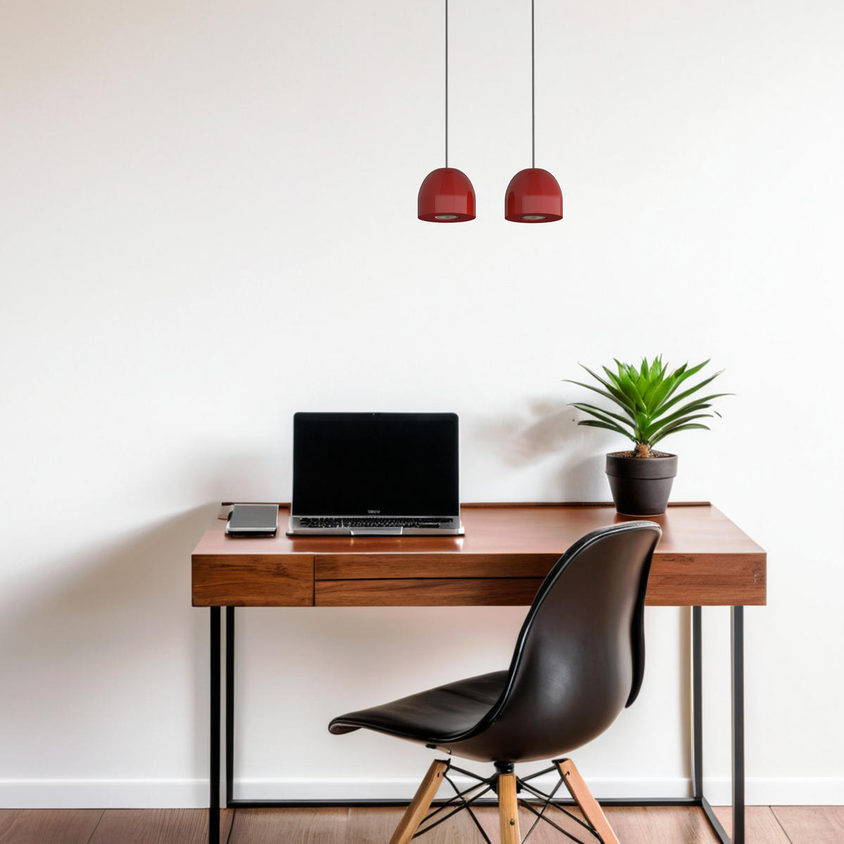 HÄNGELEUCHTE - Rot, Metall (6.5/27/120cm) - Lumicom