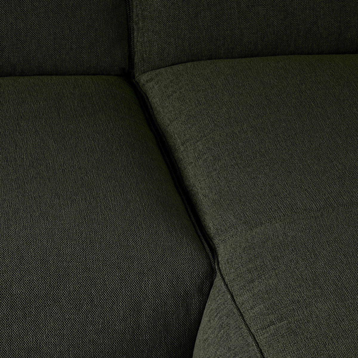 3-SITZER ECKSOFA mit Recamiere - Schwarz/Grau, Kunststoff/Textil (295/231cm) - home24