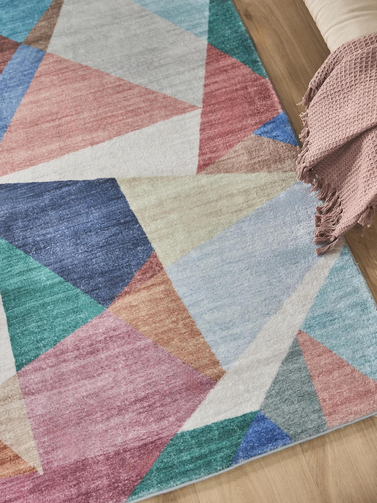 TEPPICH Mara Multicolor/Pink 160x230 cm - Multicolor, Textil (160/230cm) - benuta Pop