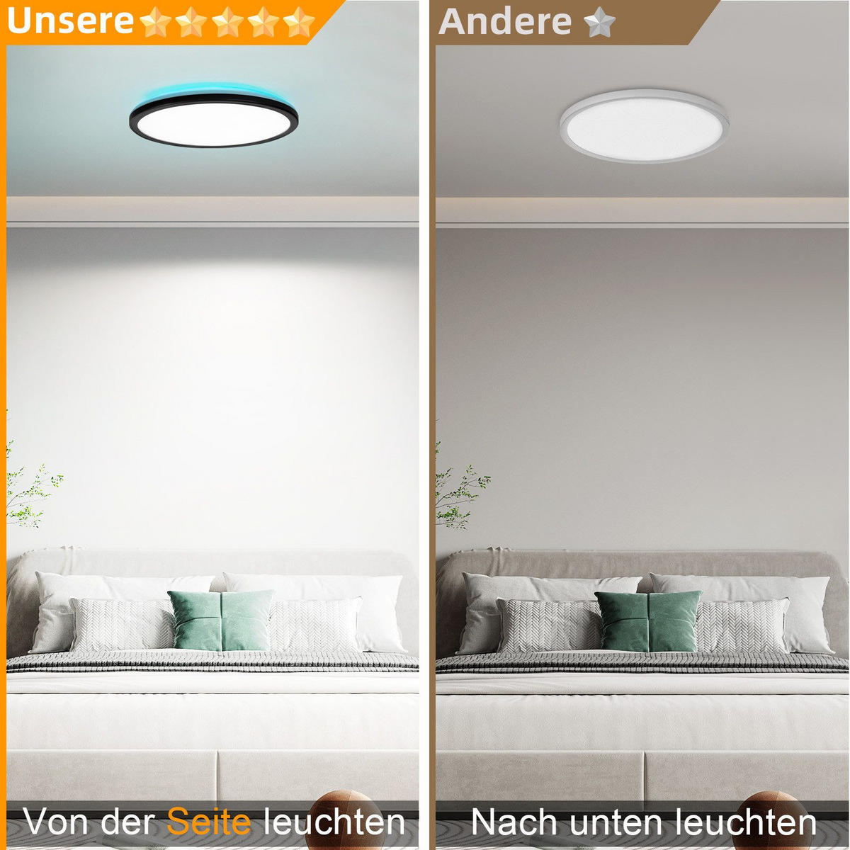 LED-DECKENLEUCHTE Lynch 30/30/2.7cm - Schwarz, Kunststoff (30/30/2.7cm) - Nettlife
