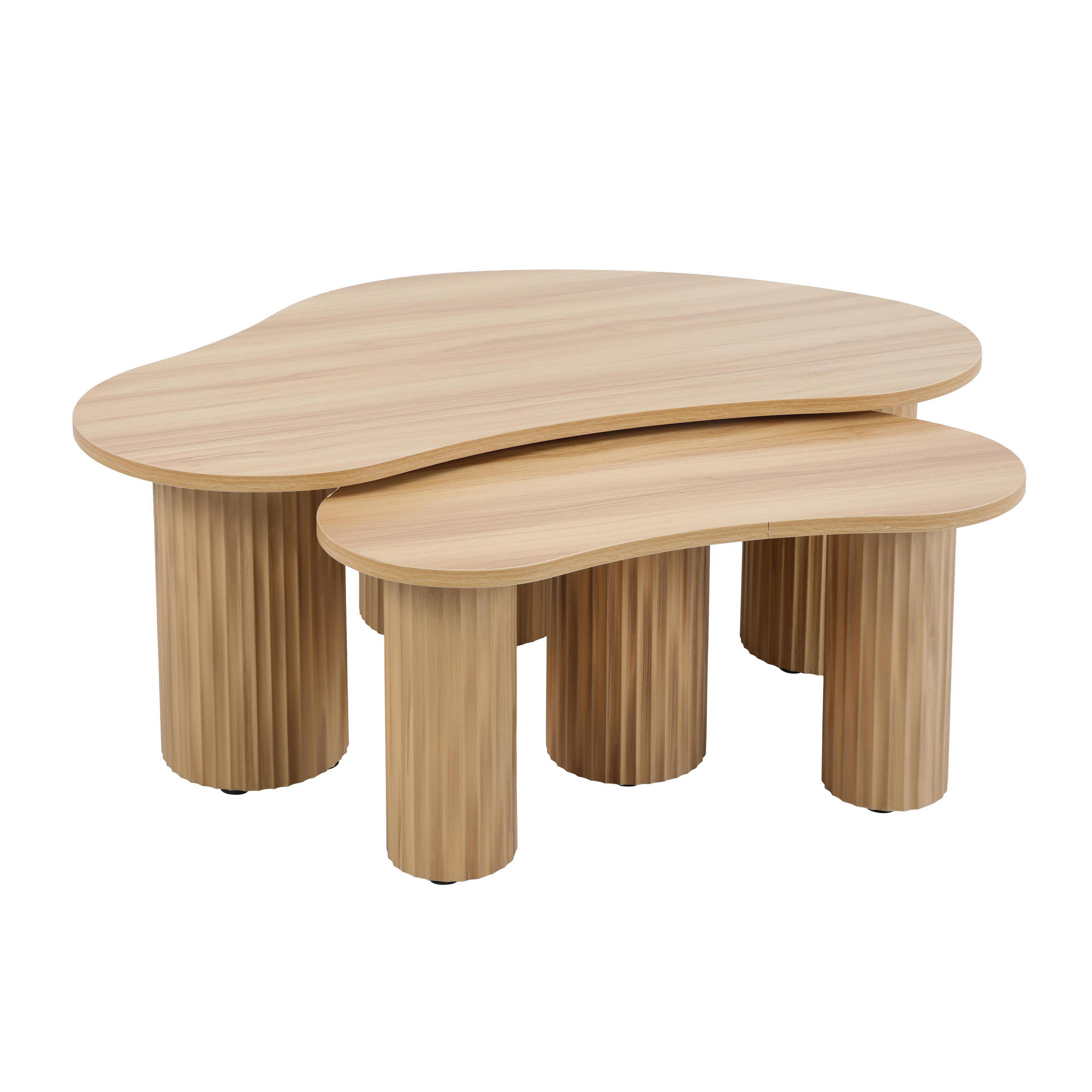 Oviala Couchtisch, Beige 100x38x60 cm