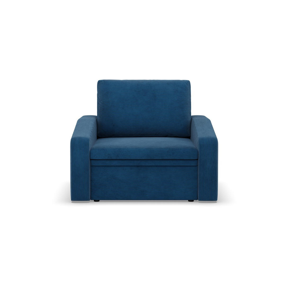 LOUNGESESSEL ORBIT, 80 CM, Cord - Dunkelblau - Dunkelblau, Textil (108/80/87cm)
