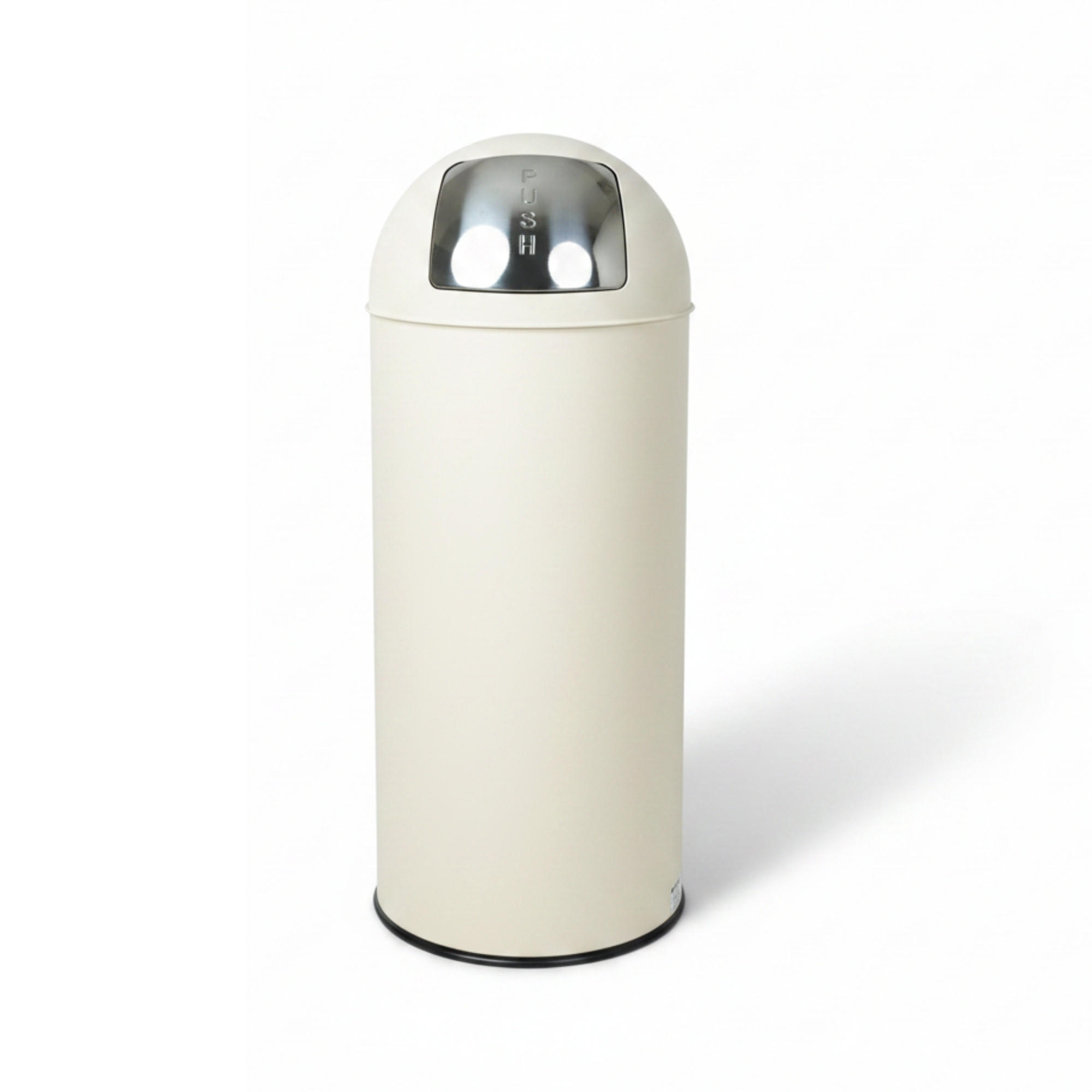MÜLLEIMER 70 Liter mit Push Klappe Creme - Creme, Metall (41.5/89.5/41.5cm) - PROREGAL