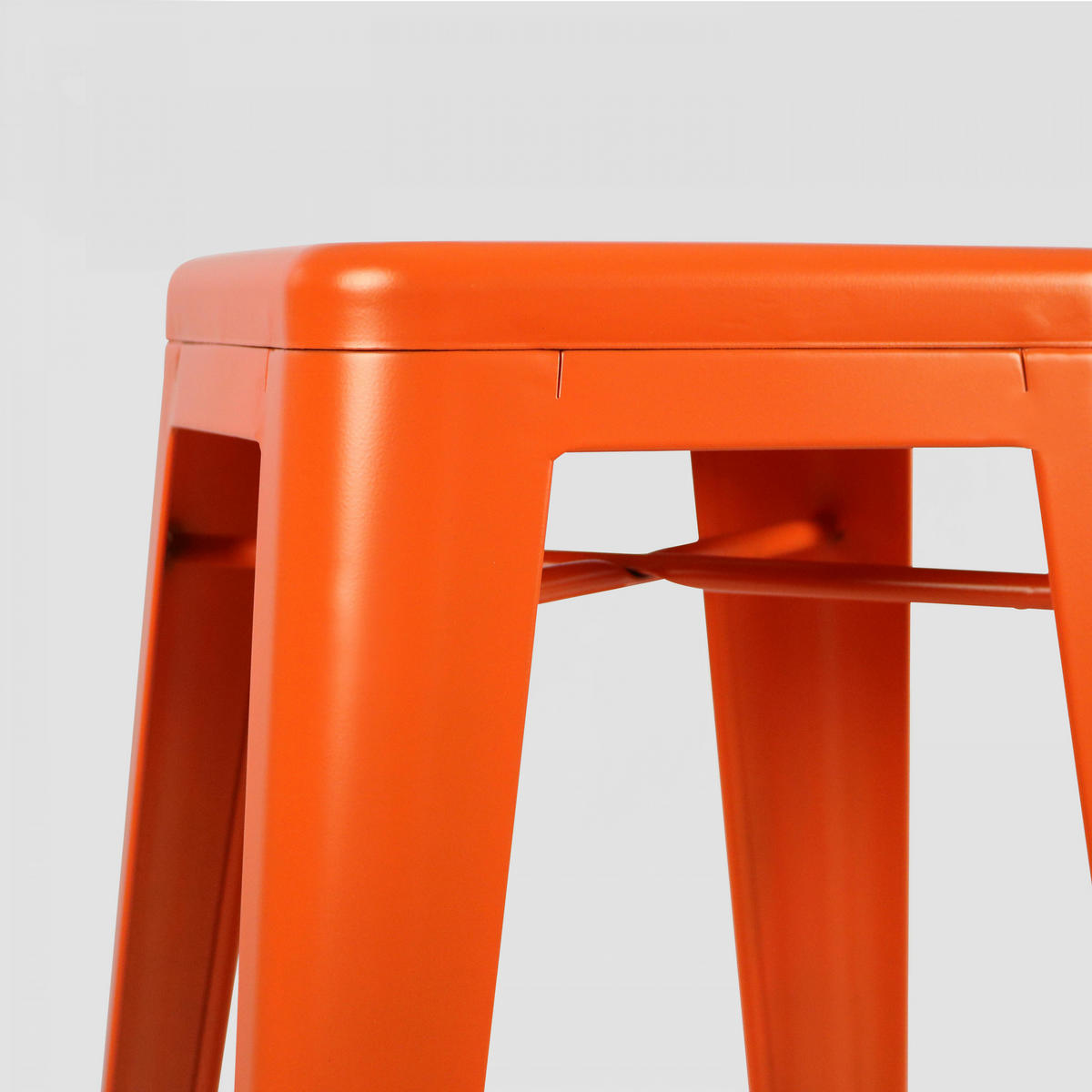 HOCHSTUHL, Orange - Orange, Metall (43/76/43cm) - Oviala