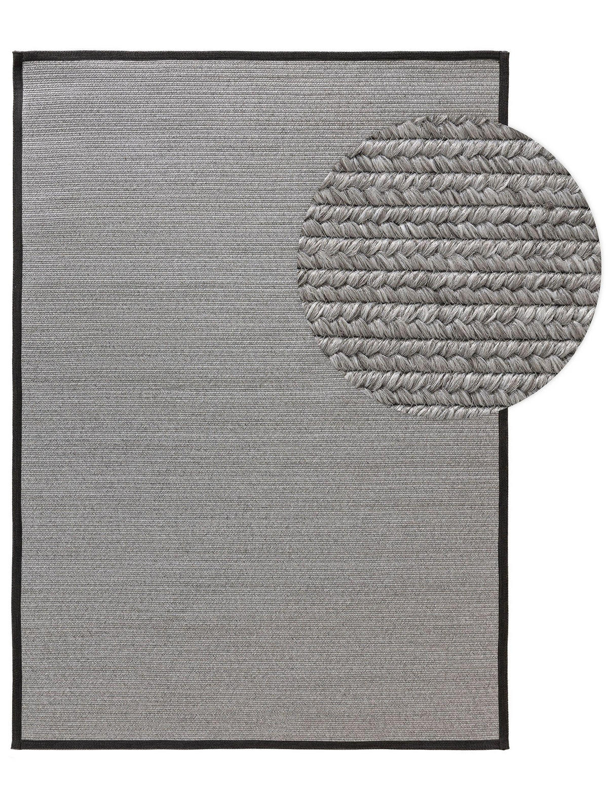 OUTDOORTEPPICH Nandi Grau 90x130 cm - Grau, Textil (90/130cm) - benuta Nest