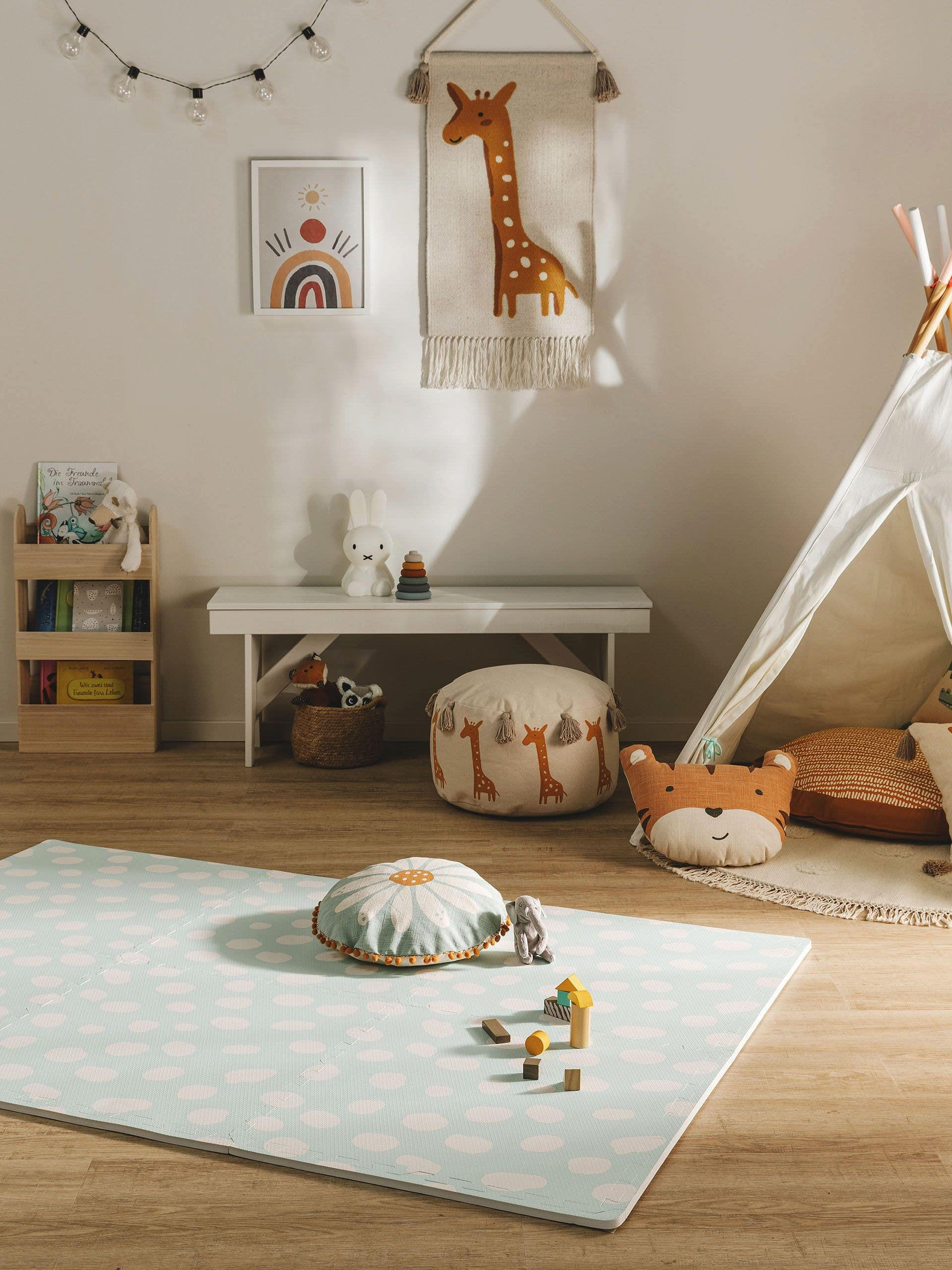 SPIELMATTE Savannah Mint 120x180 cm - Mintgrün, Textil (120/180cm) - Lytte