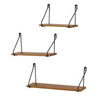 WANDREGAL-SET 3 TLG. Randers - Schwarz, Metall (26.5/17.5/14cm) - [en.casa]