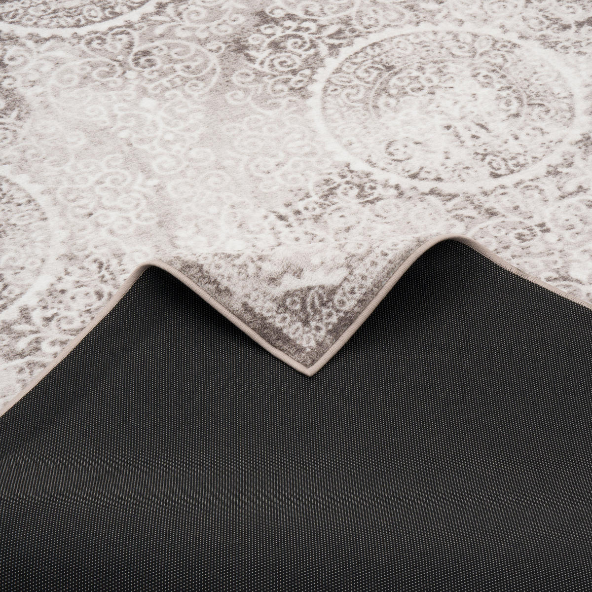 DESIGNER TEPPICH TAWIRA VINTAGE KLASSIK BAROCK - Grau, Textil (80/150cm) - Pergamon