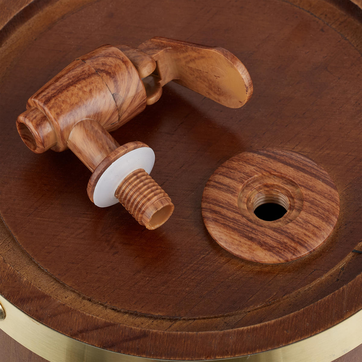 DREVENÉ súd - tmavohnedá, kov/drevo (18.5/25/28cm) - Relaxdays