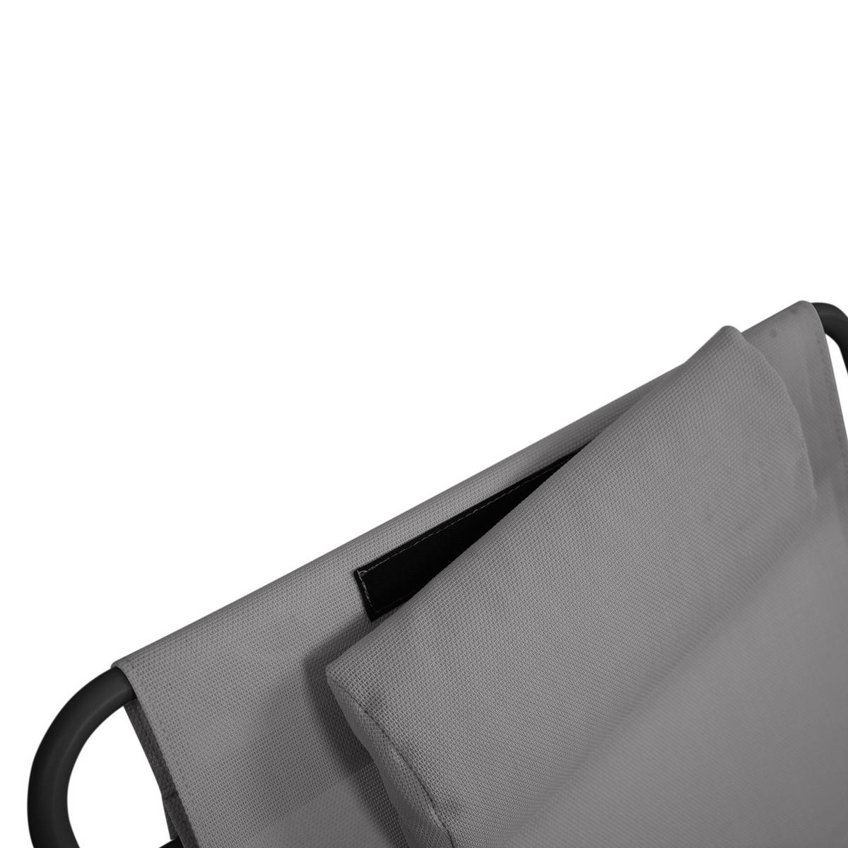 RELAXSESSEL Sveio Dunkelgrau (2er Set) - Dunkelgrau, Metall (65/81/80cm) - SVITA