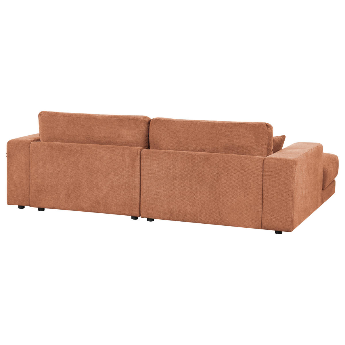 ECKSOFA 3-Sitzer Stoff Hellrot rechtsseitig Lofoten - Hellrot, Textil (250/190cm) - Beliani