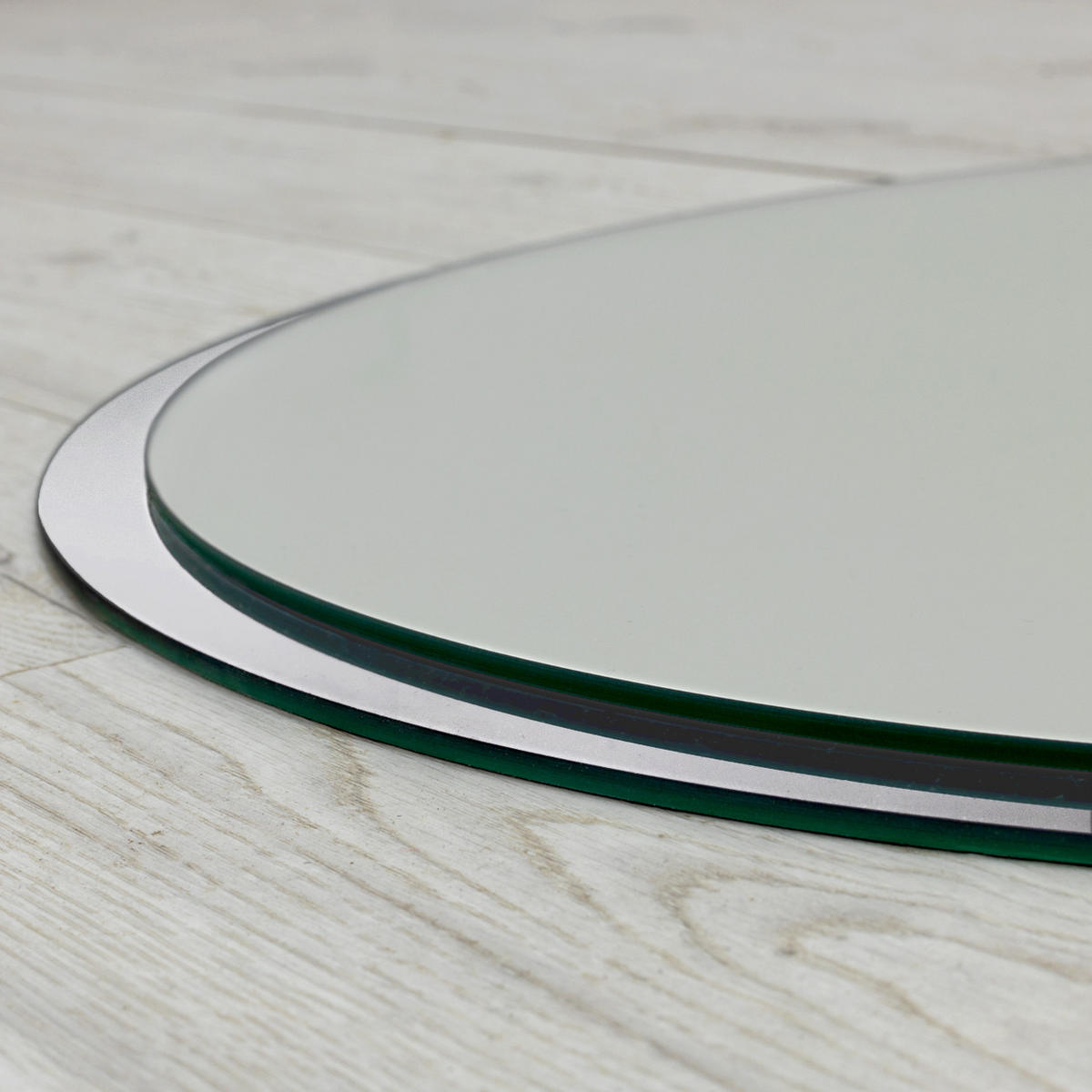 WANDSPIEGEL 100 cm Runder mit Weiß Rahmen - Weiß, Glas (100/100/8cm) - TULUP