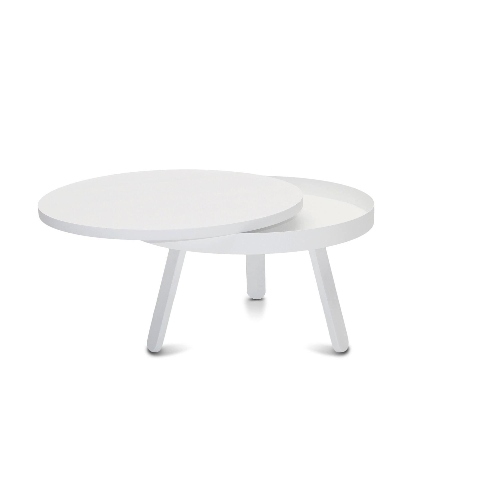 COUCHTISCH Batea M mit Stauraum - Weiß, Holz (62/62/35cm) - Woodendot