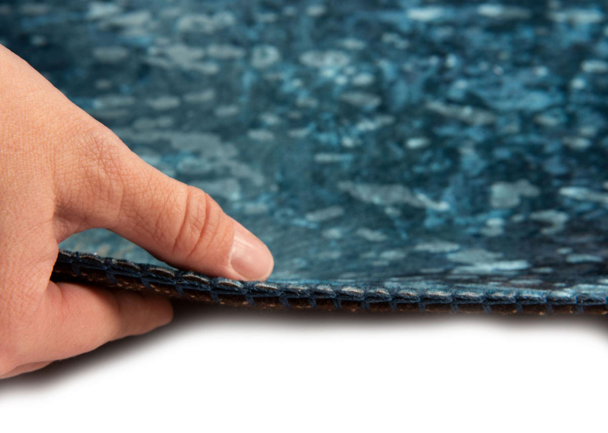 KUNSTFELLTEPPICH Bionda 130x170 cm - Türkis, Textil (130/170cm) - Gino Falcone