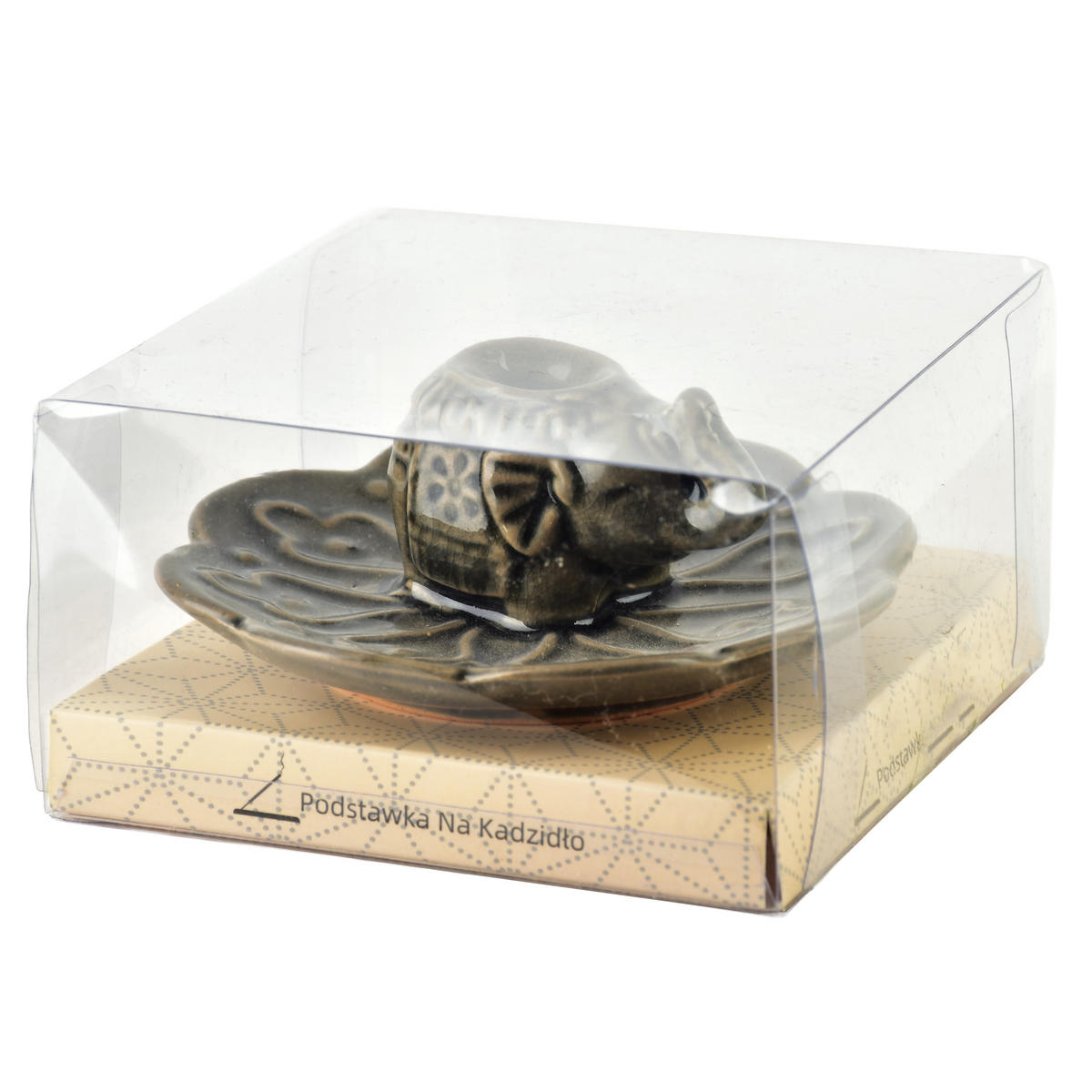 RÄUCHERSTÄBCHENHALTER Elefant 1 Stk. Grau 11x11x5cm Keramik - Grau, Keramik (11/5/11cm) - Mondex