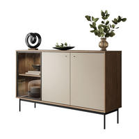 KOMMODE ISA 3D, dreitürig mit LED-Beleuchtung - Eichefarben, Holzwerkstoff (151/90/40cm) - Lookway