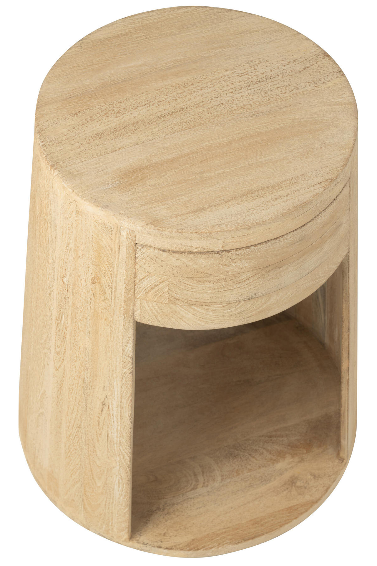 BEISTELLTISCH DRAWN - Holz - Natürliche - Naturfarben, Holz (40/40/50cm) - J-Line