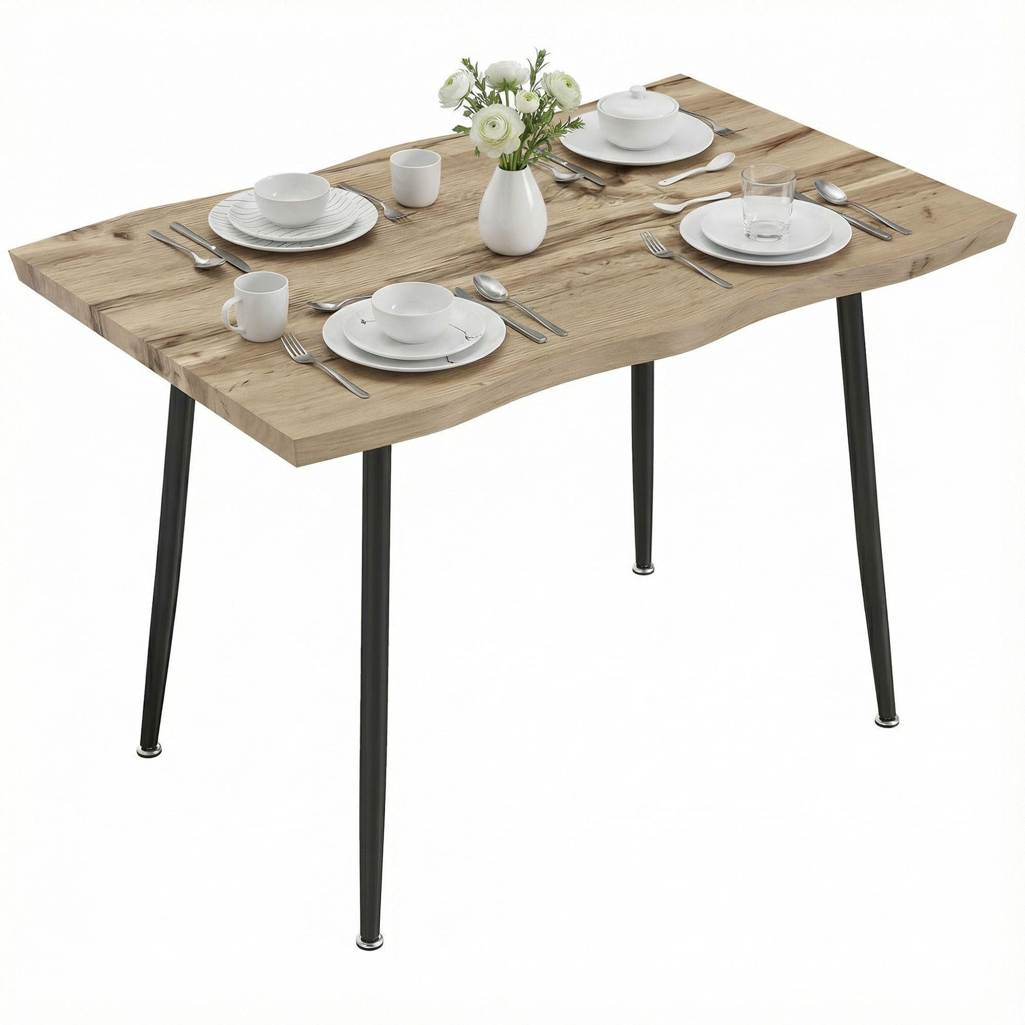 ComfortXL Esstisch Eiche 70x75x110 cm