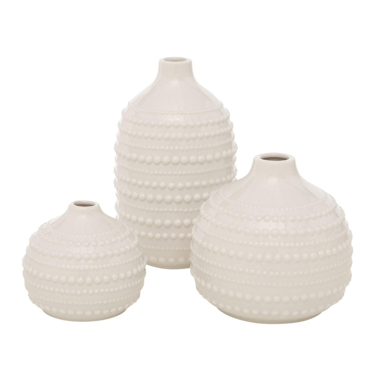 DEKO-VASEN aus Porzellan Meruna - Beige, Keramik (21cm) - Boltze Home