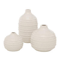 DEKO-VASEN aus Porzellan Meruna - Beige, Keramik (21cm) - Boltze Home