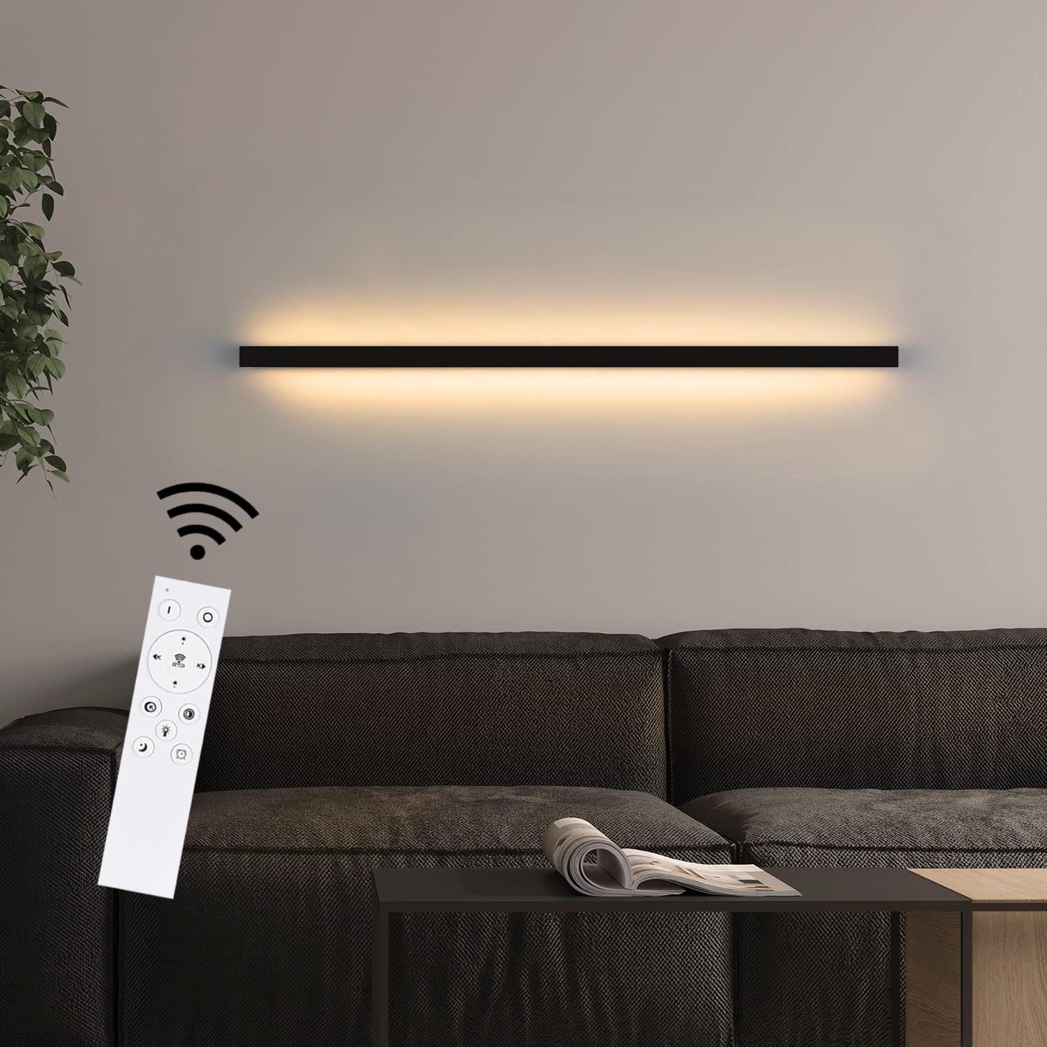 LED WANDLEUCHTE Schatz - Schwarz, Metall (4/3/100cm) - Nettlife