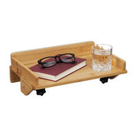 BETTABLAGE - Hellbraun, Holz (36/11.5/24.5cm) - Relaxdays
