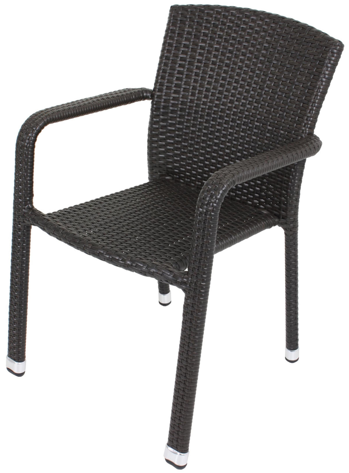 GARTENSTUHL 2er Set Werner Braun Stapelstuhl - Braun, Kunststoff (58/84/66cm) - DELUKE