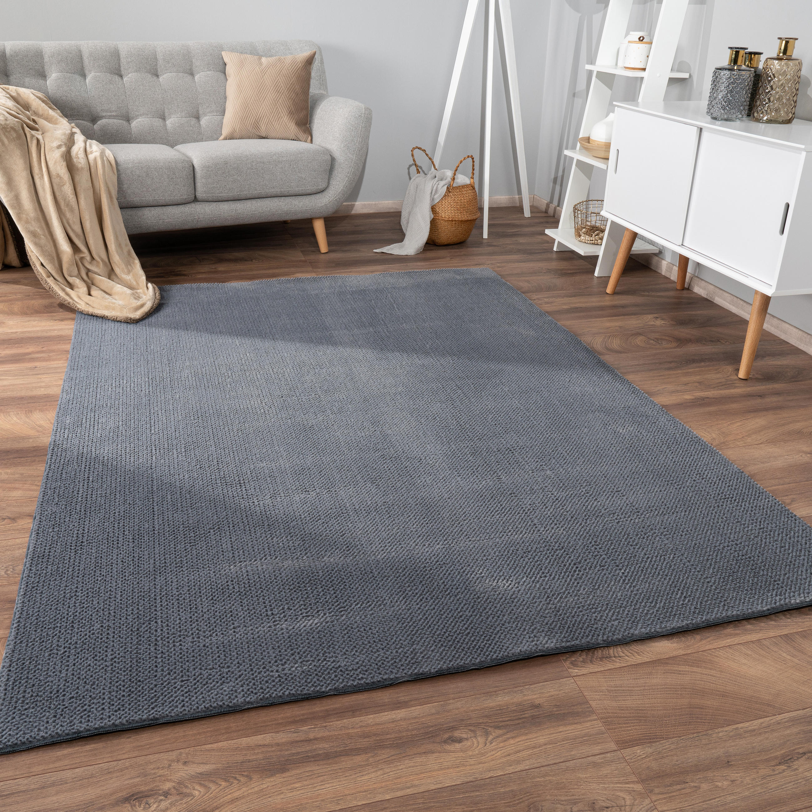 KURZFLORTEPPICH 240/340 cm Sevilla 521 - Anthrazit, Textil (240/340cm) - Paco Home