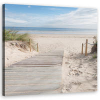 WANDBILD seesandlandschaft - Beige, Textil (50/50cm) - Feeby