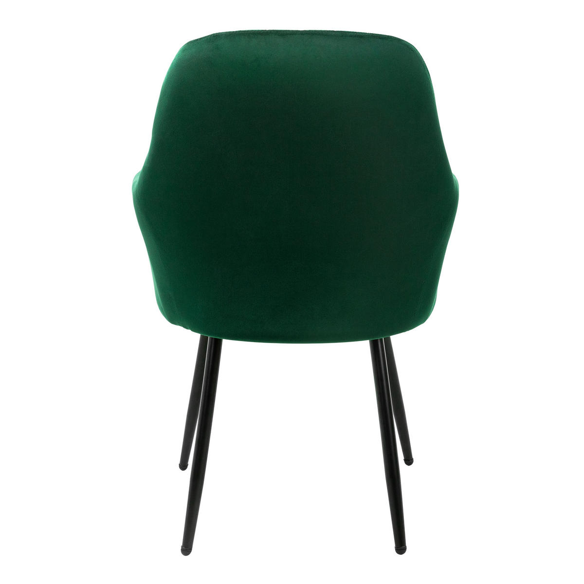 STUHL Samt grün 6er Set - Grün, Metall (60/84/58cm) - ML-DESIGN