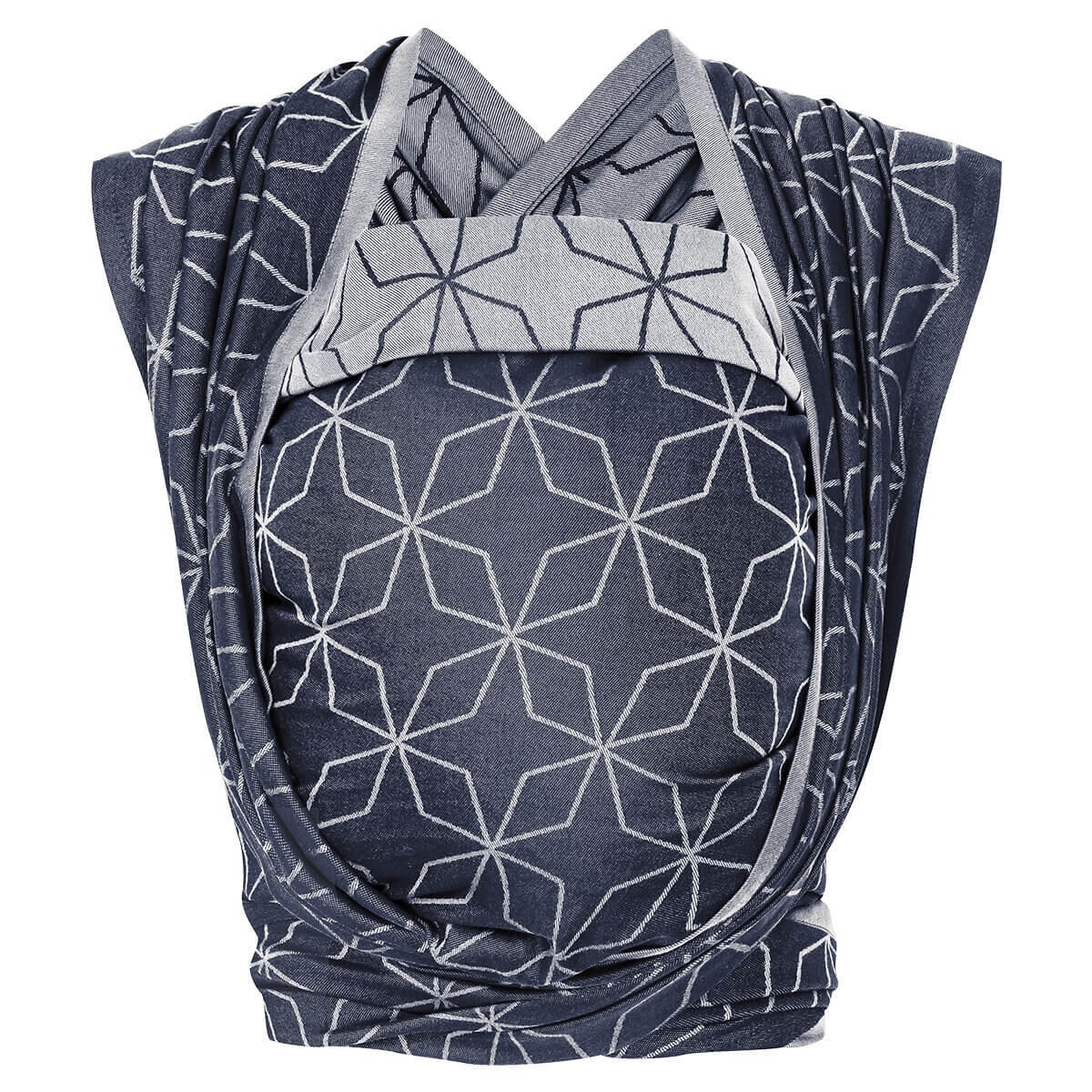 Hoppediz Babytragetuch Dunkelblau, Blaugrau 70x0.1x540 cm