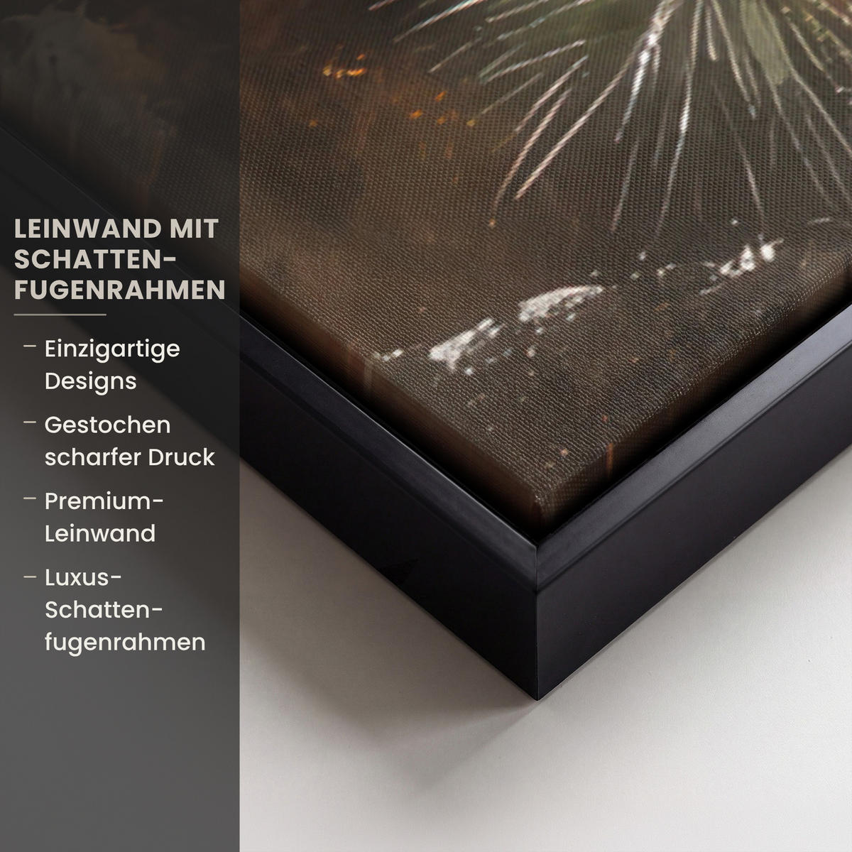 LEINWAND Bilder mit Rahmen - Weihnachten - Kugeln - Beige - Gold - 90x60 - Goldfarben, Textil (90/60cm) - MuchoWow