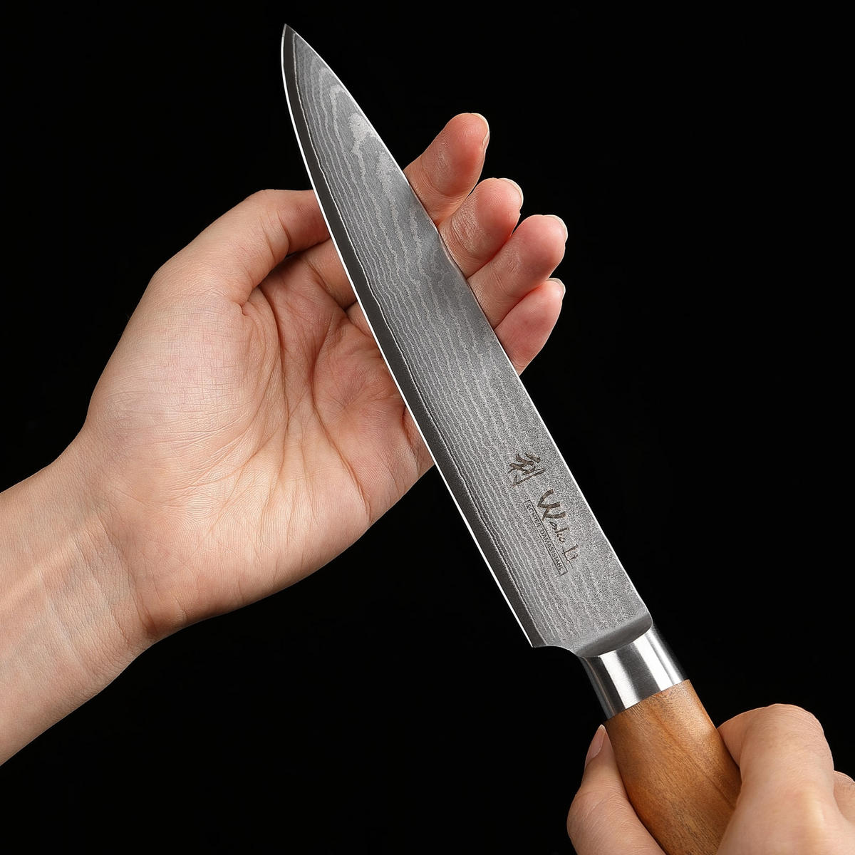 TRANCHIERMESSER 17 cm - Braun, Holz/Metall (30cm) - Wakoli