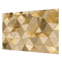 FOTOTAPETE 152x104 cm - Dreiecksmuster - Grau, Textil (152/104cm) - Wallfluent