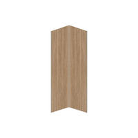WANDPANEELE für Dusche - 90 cm x 90 cm - plastik - naturfarben dunkel Eneko - Naturfarben, Kunststoff/Metall (90/210/90cm) - Vente-Unique