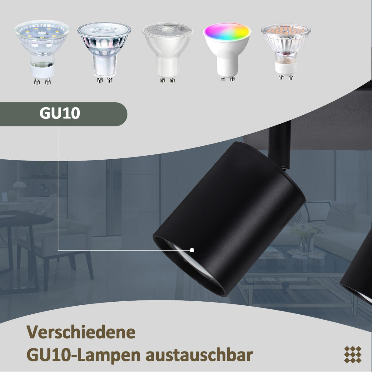 STRAHLER Beeskow 2-flammig 15/15/14.4 cm - Schwarz, Metall (15/15/14.4cm) - Nettlife